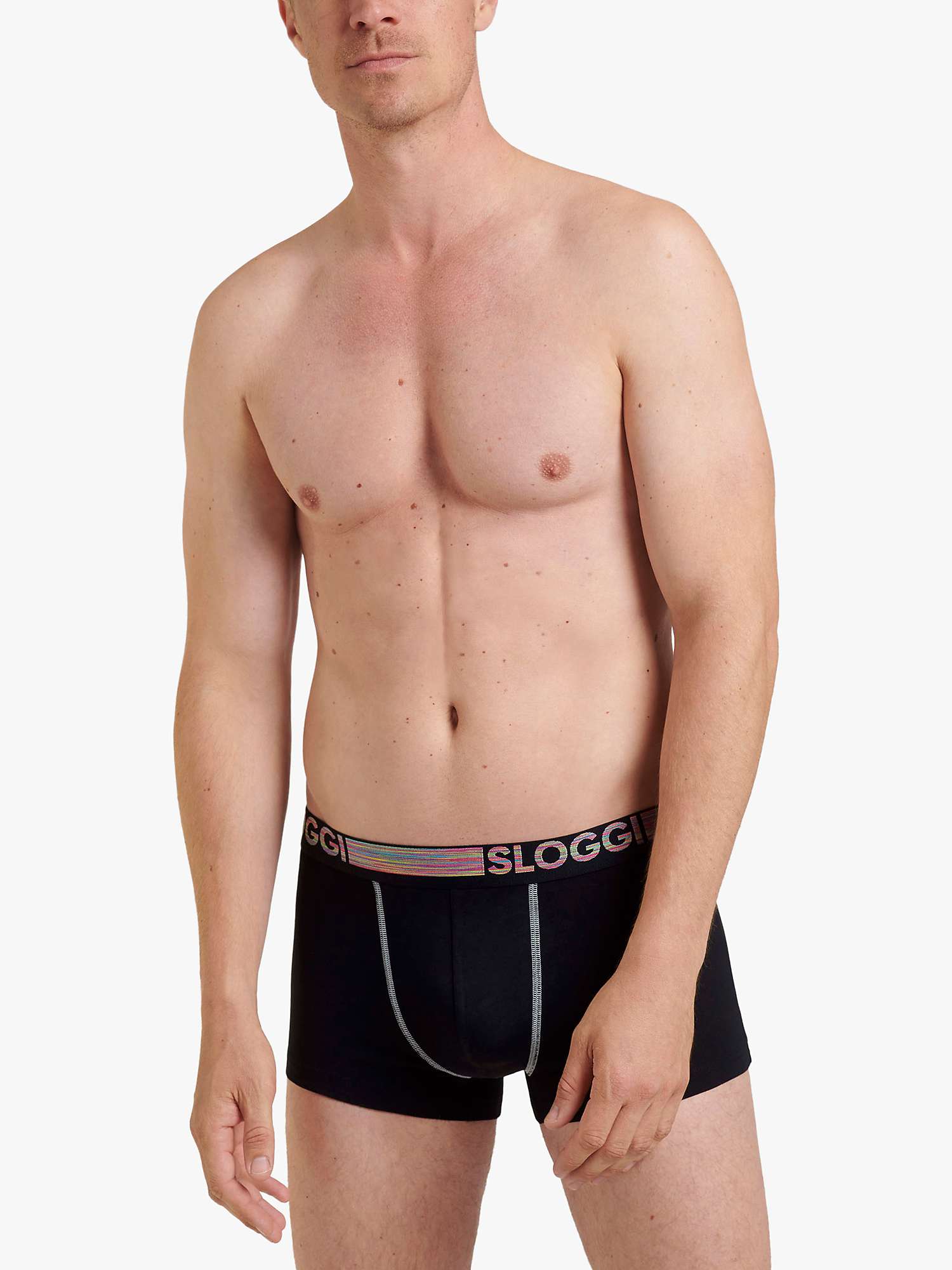 Buy sloggi GO ABC Natural Cotton Stretch Hipster Trunks, Pack of 6 Online at johnlewis.com