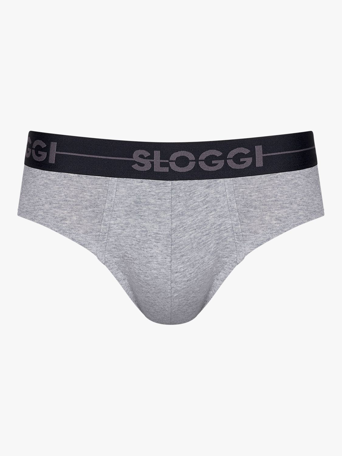 Sloggi Go ABC Mini Briefs, Pack of 3, Light Grey at John Lewis & Partners