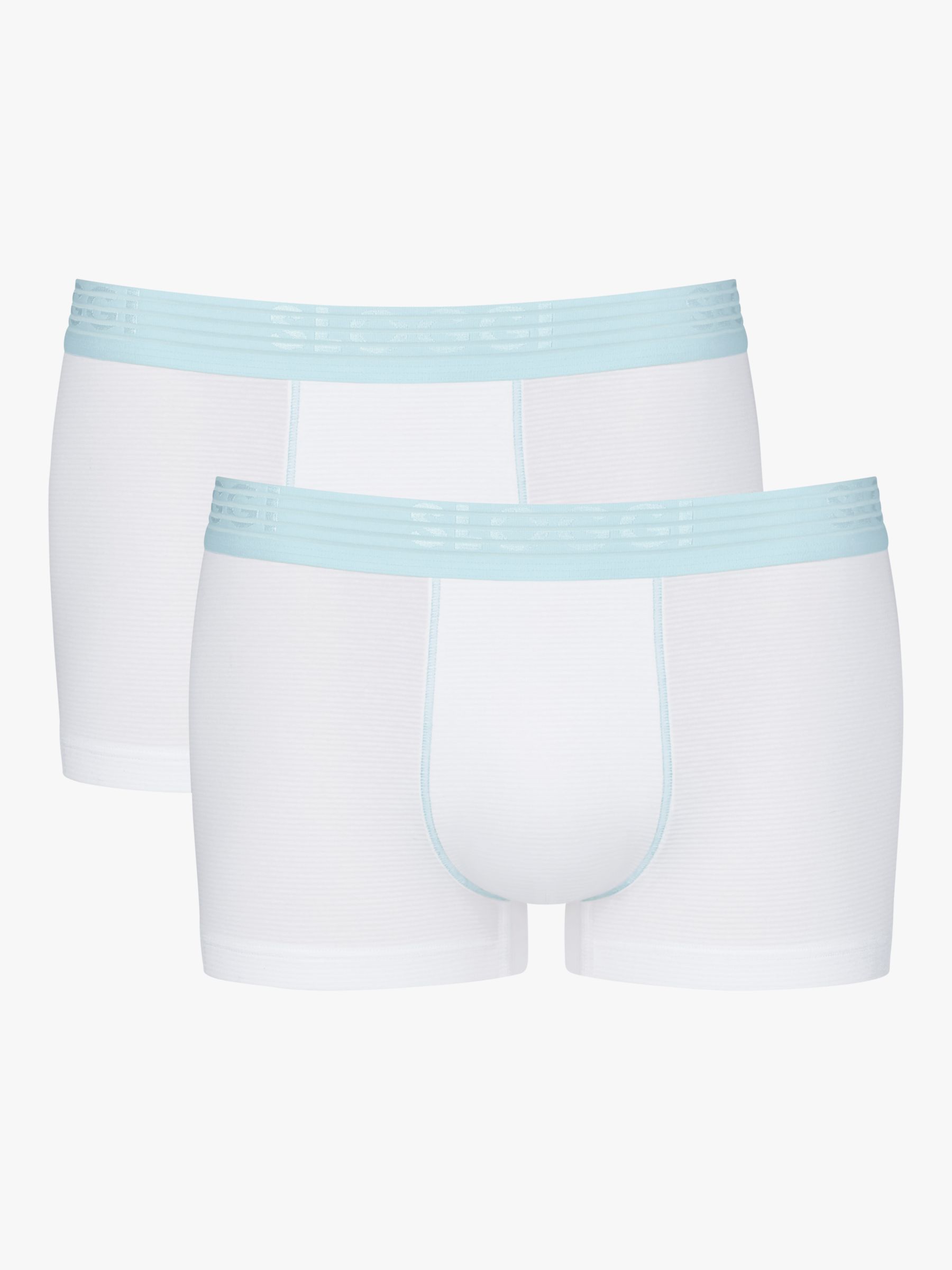 sloggi EVER Cool Cotton Stretch Hipster Trunks, Pack of 2, White, L