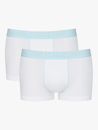 sloggi EVER Cool Cotton Stretch Hipster Trunks, Pack of 2, White