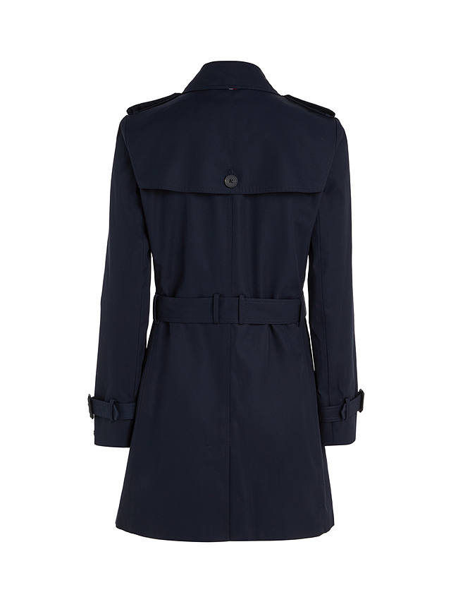 Tommy Hilfiger Heritage Single Breasted Trench Coat, Midnight at John ...