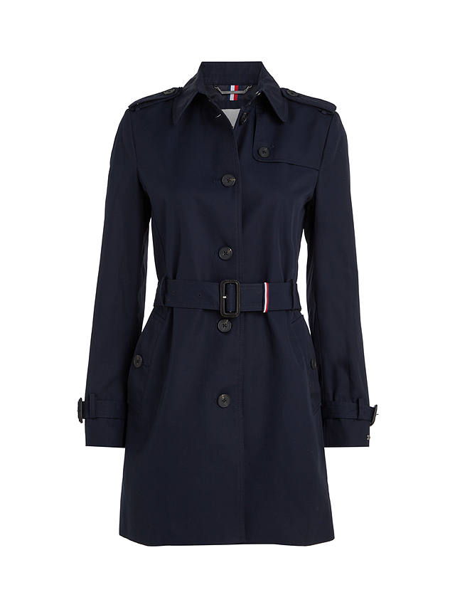 Tommy Hilfiger Heritage Single Breasted Trench Coat, Midnight
