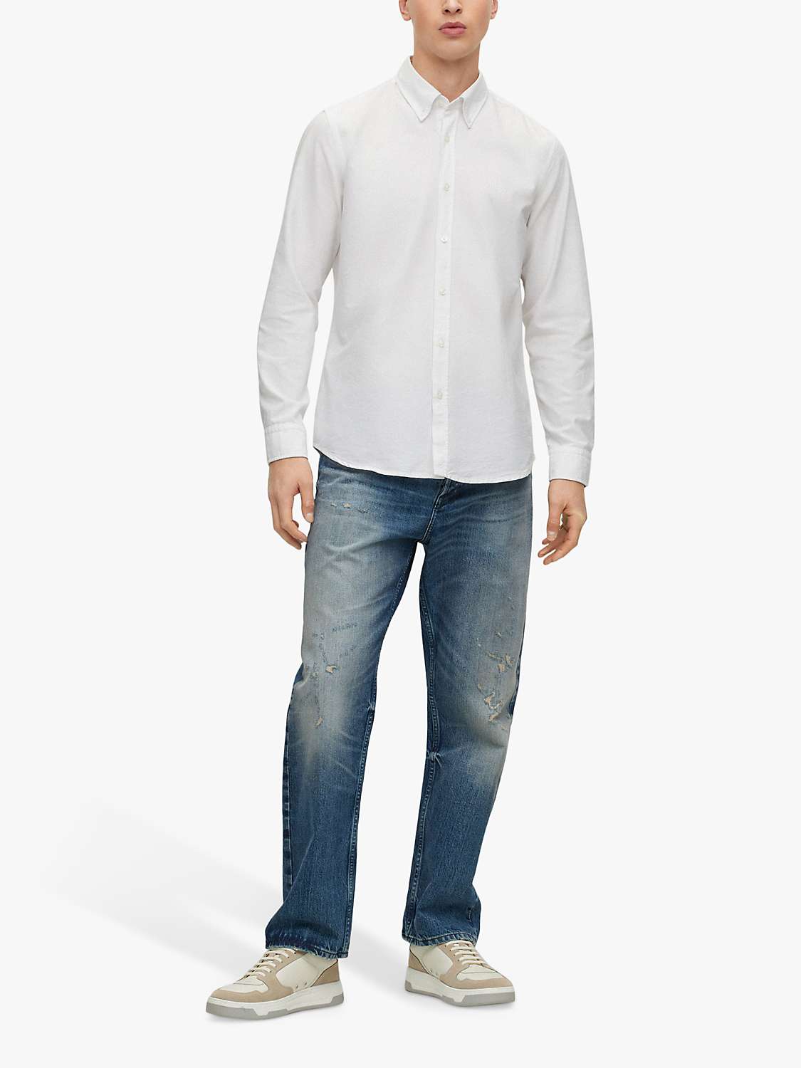 Buy BOSS Rickert Button Down Collar Shirt Online at johnlewis.com