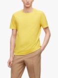 BOSS Tiburt Textured T-Shirt, Bright Yellow