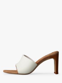 rag & bone Vesper Leather Heeled Sandals, Glow, 4