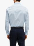 HUGO Regular Fit Check Shirt, Pastel Blue/White