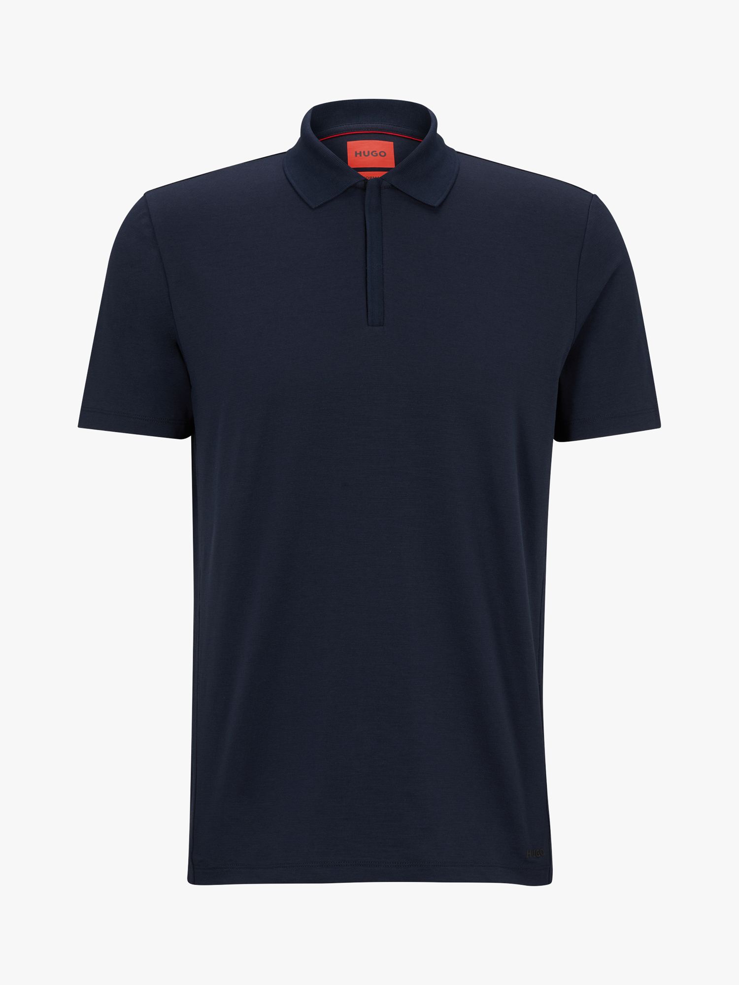 HUGO Dekok Regular Fit Polo Shirt, Dark Blue at John Lewis & Partners