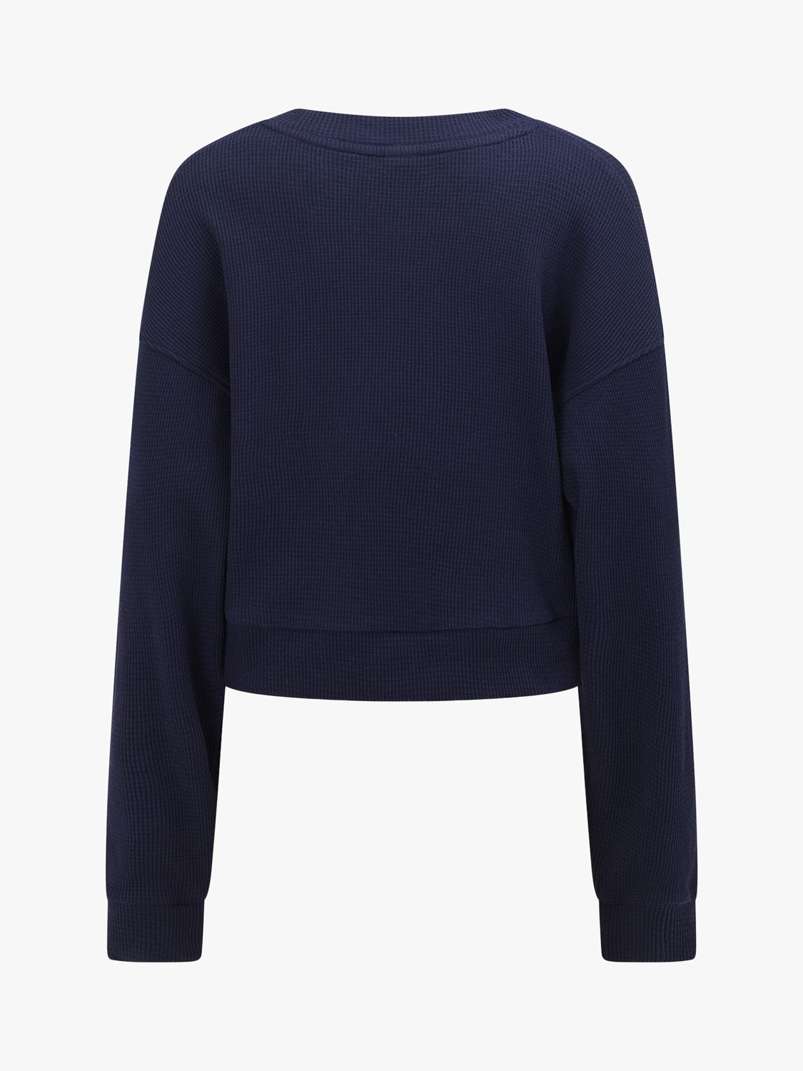 Lorna Jane Elevate Waffle Sweatshirt, French Navy