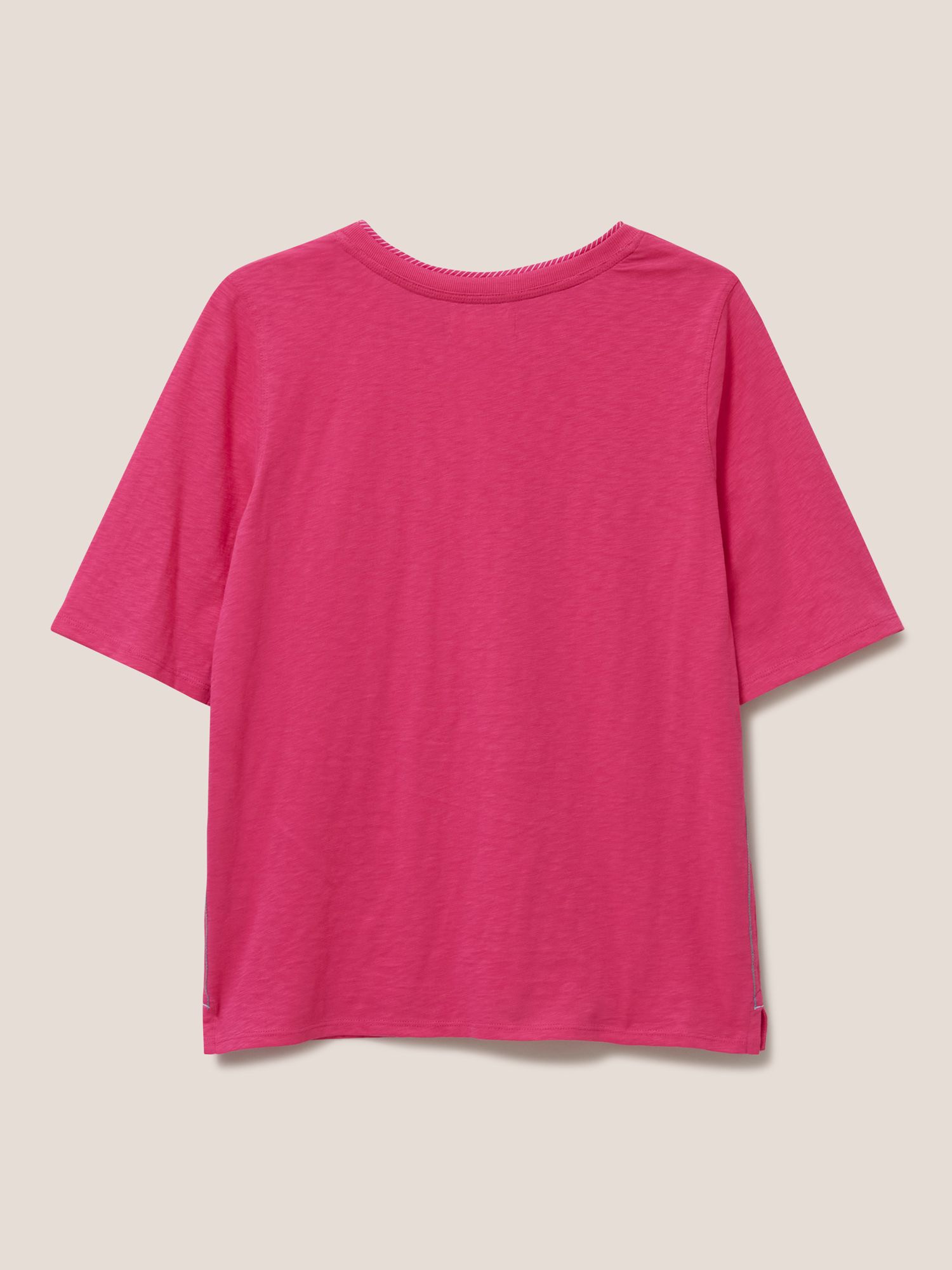 White Stuff Annabel T-Shirt, Pink at John Lewis & Partners