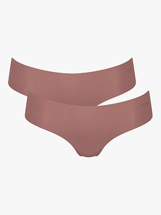 sloggi ZERO Microfibre Hipster Knickers, Pack of 2, Cacao