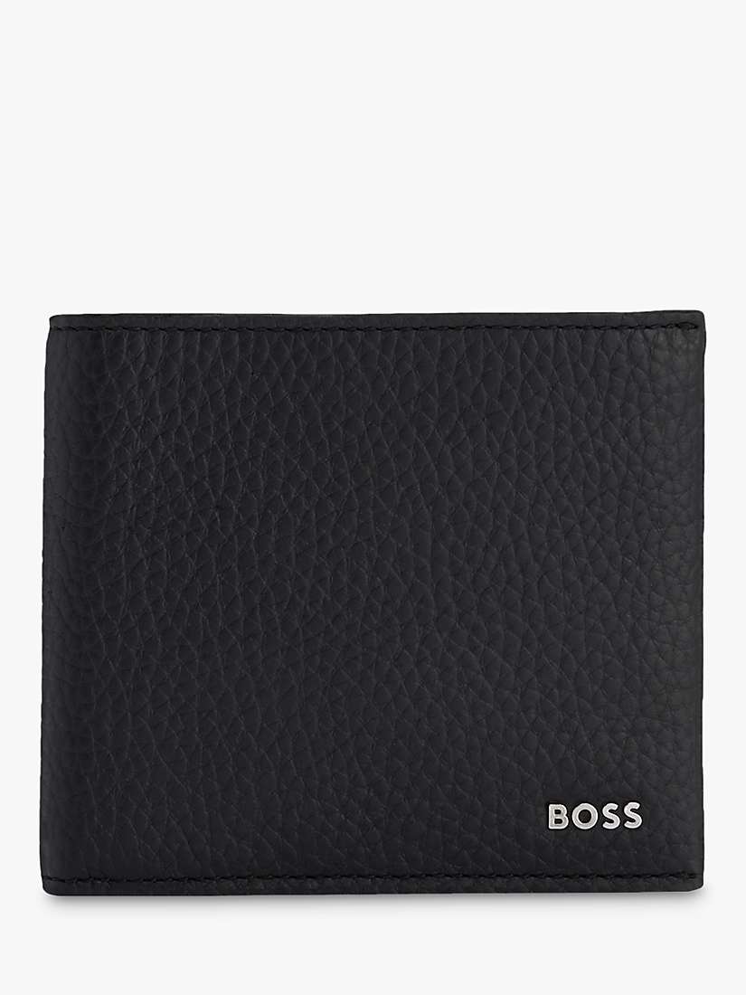 Buy BOSS Crosstown 4 Card Slots Leather Wallet, Black Online at johnlewis.com