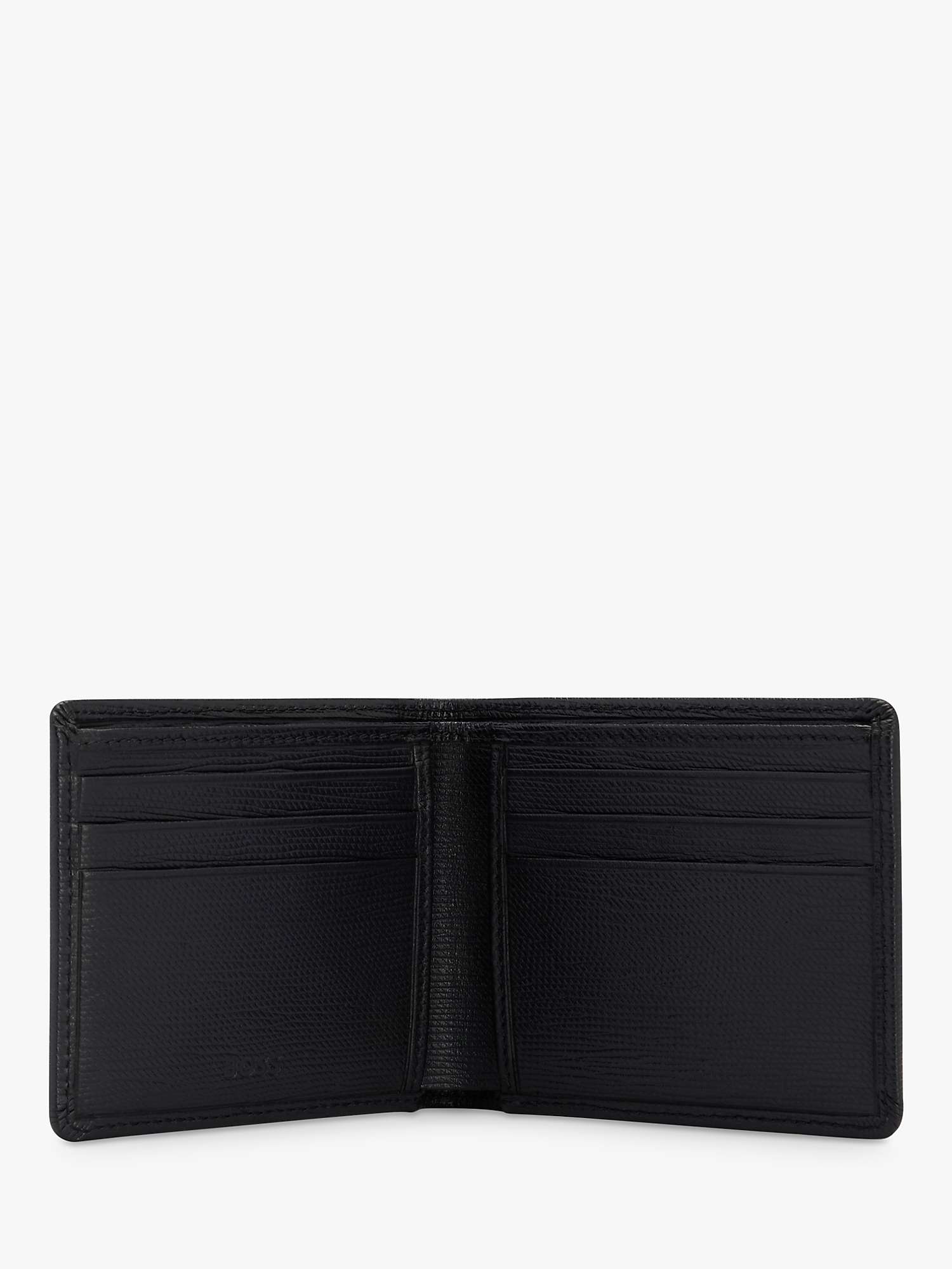 Buy BOSS Gallery 6 Card Slots Tumbled Leather Wallet, Black Online at johnlewis.com