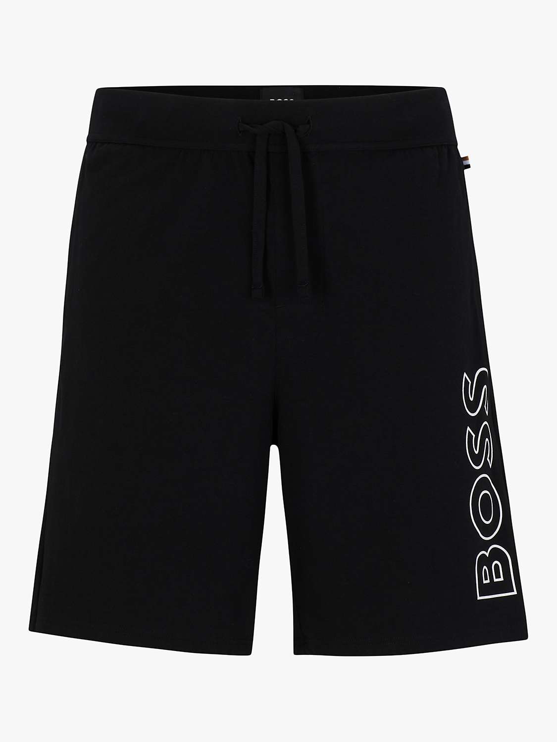 Buy HUGO BOSS BOSS Logo Pyjama Shorts, Black Online at johnlewis.com