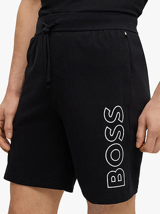 HUGO BOSS BOSS Logo Pyjama Shorts, Black
