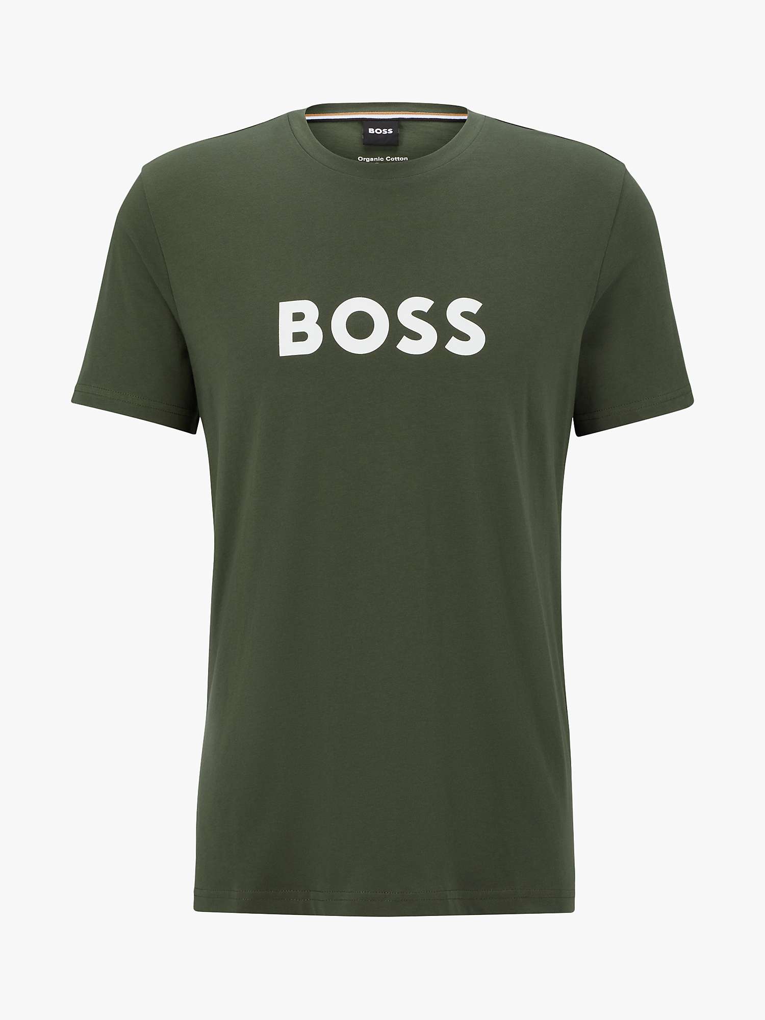 Buy HUGO BOSS Logo T-Shirt, Green Online at johnlewis.com