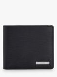 BOSS Gallery 8 Card Slots Tumbled Leather Wallet, Black
