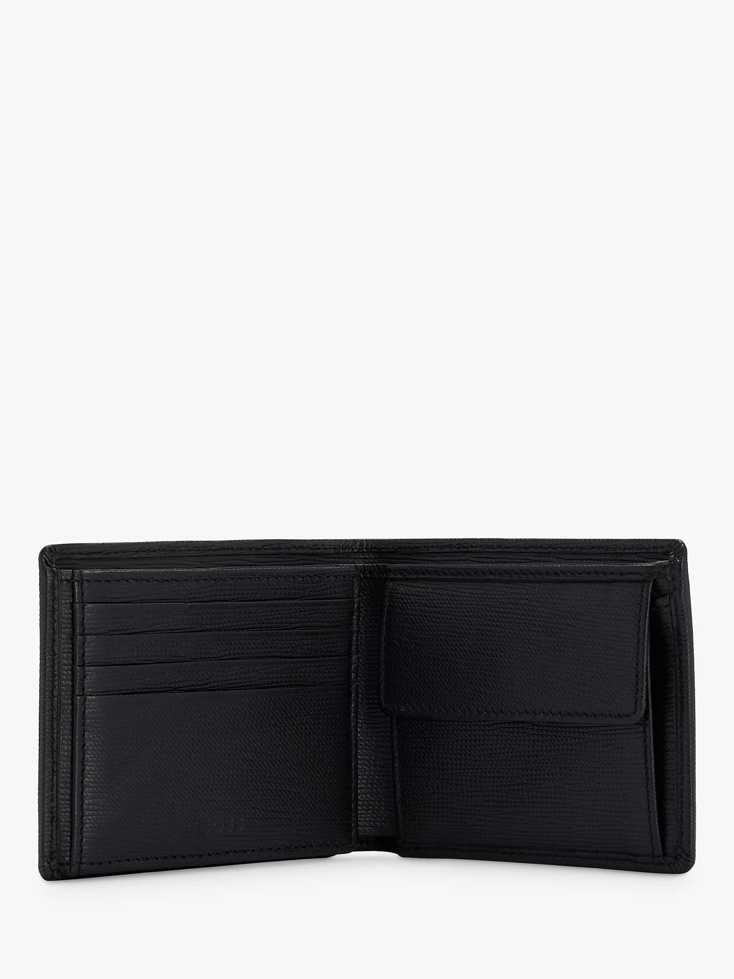 Buy BOSS Gallery Trifold Tumbled Leather Wallet, Black Online at johnlewis.com