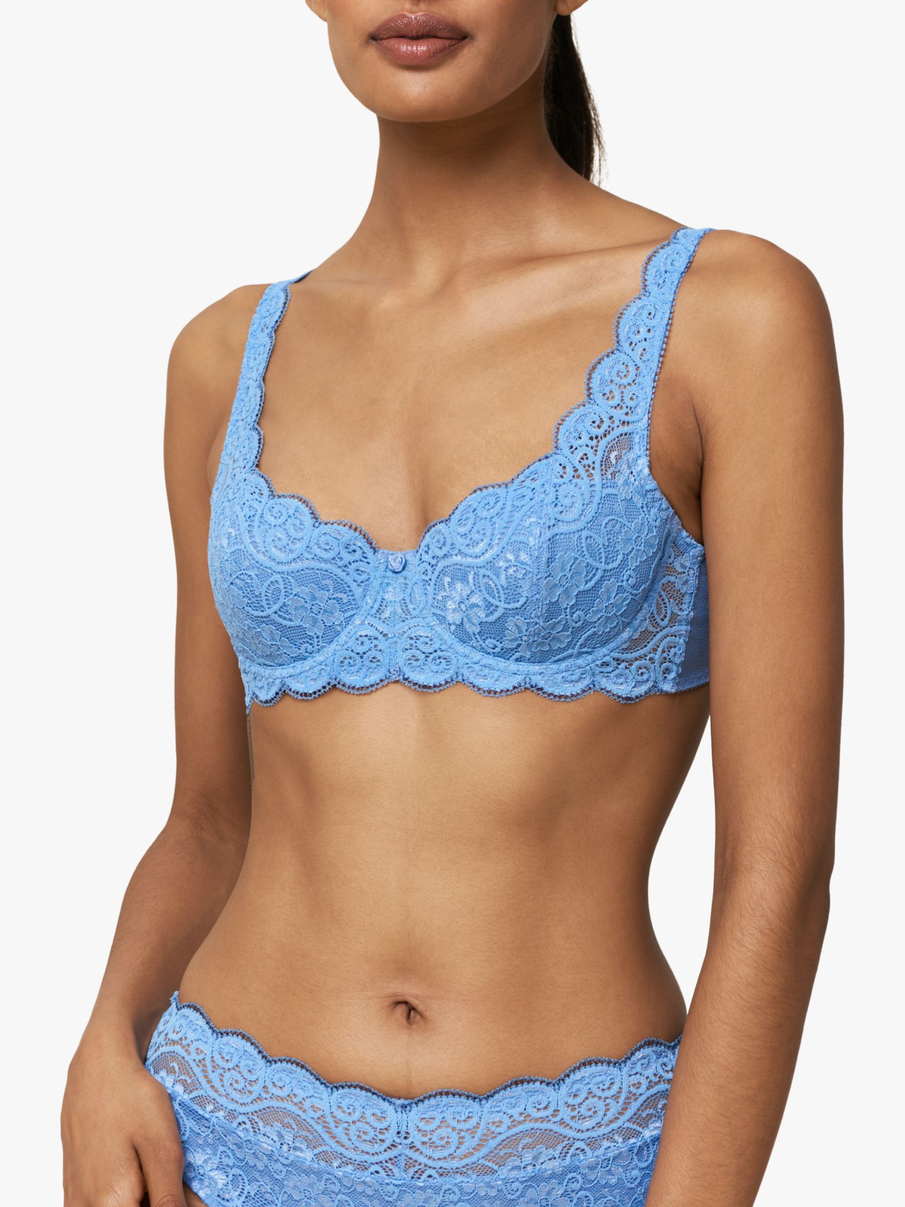 Triumph Amourette 300 Padded Underwired Bra, Provence, 32A