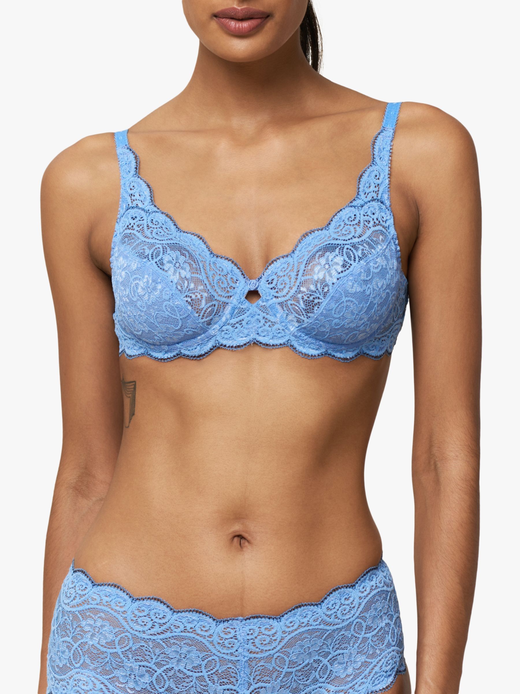 Buy Very Attractive blue Color Bra for Woman And Girl By French Beauty at