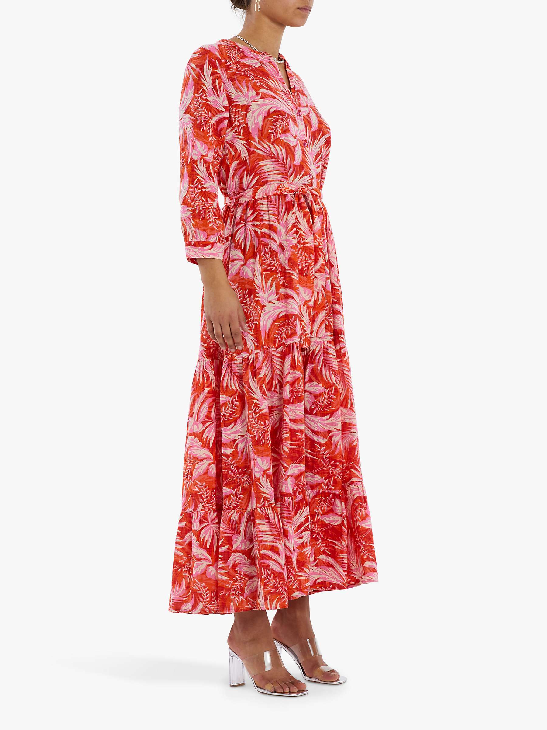 Buy Lollys Laundry Nee 3/4 Sleeve Maxi Dress Nee, Red Online at johnlewis.com