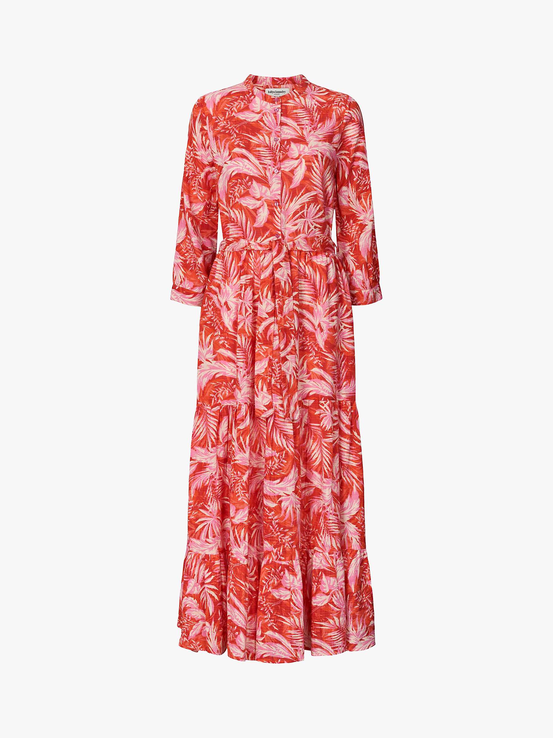 Buy Lollys Laundry Nee 3/4 Sleeve Maxi Dress Nee, Red Online at johnlewis.com