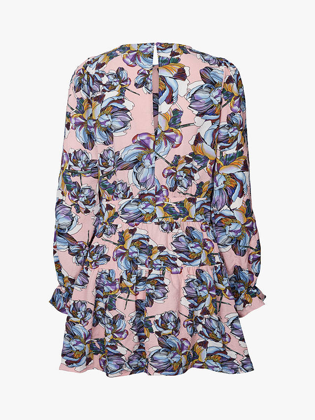 Lollys Laundry Parina Floral Print Mini Dress, Lilac/Multi