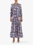 Lollys Laundry Nee Long Sleeve Floral Print Maxi Dress, Multi, Multi
