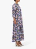 Lollys Laundry Nee Long Sleeve Floral Print Maxi Dress, Multi, Multi