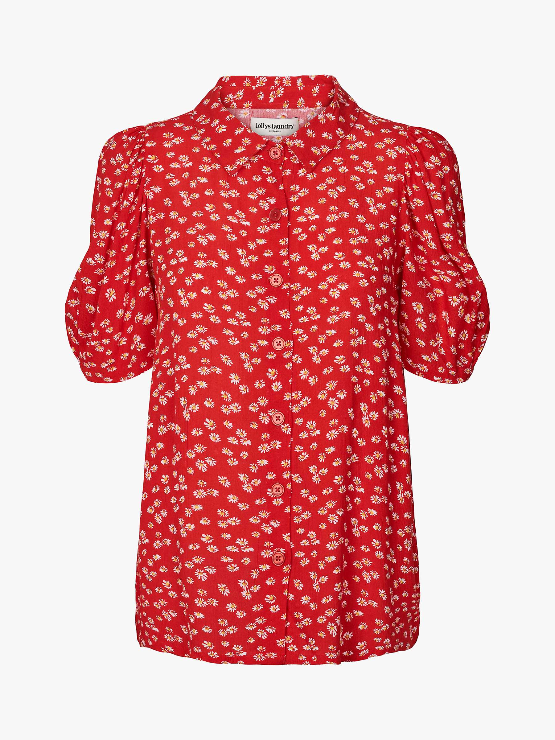 Buy Lollys Laundry Floral Print Blouse, Red/White Online at johnlewis.com