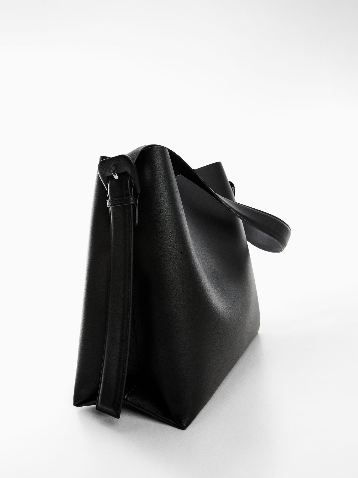 Mango Lucia Shoulder Bag, Black at John Lewis & Partners