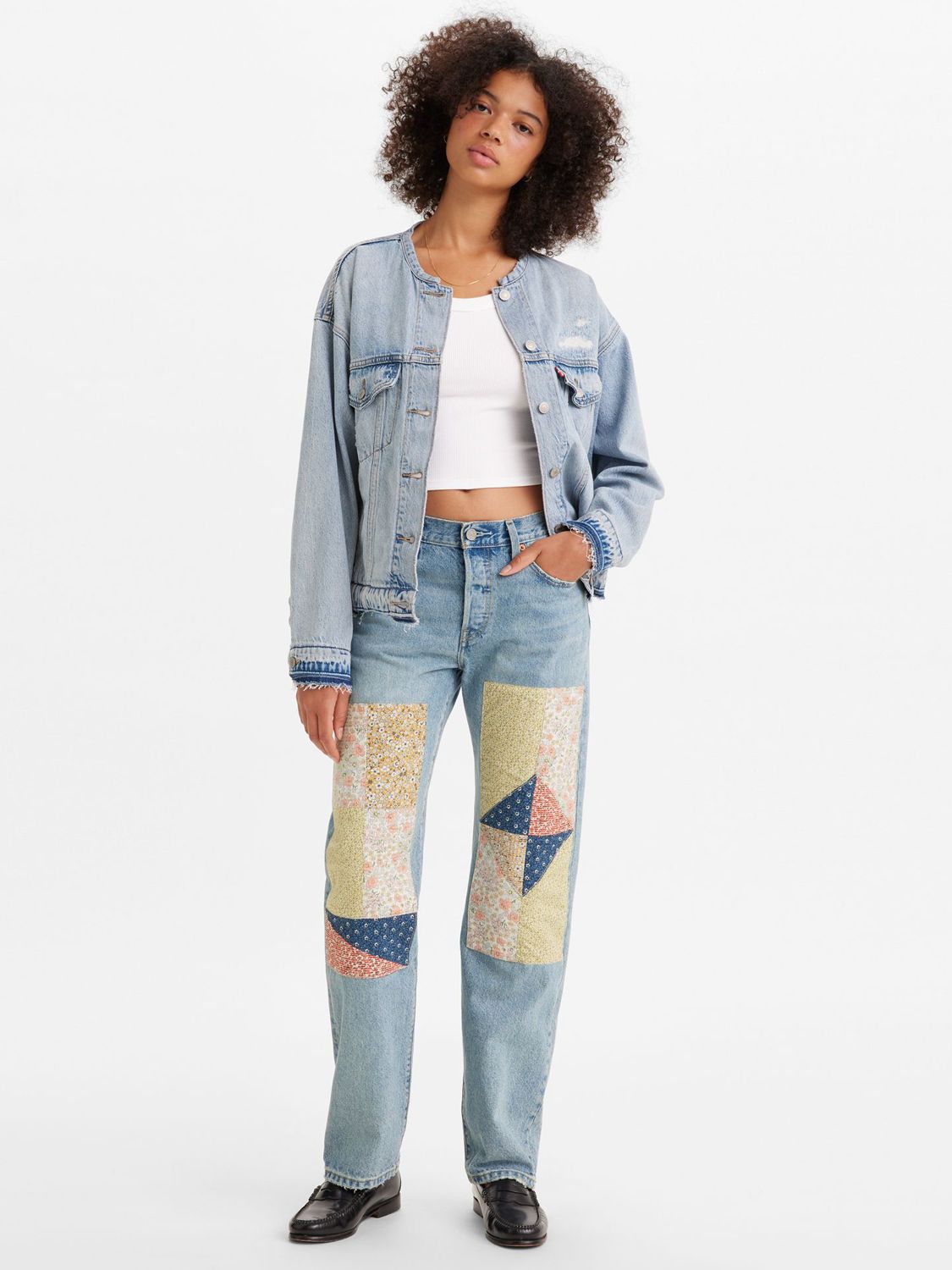 Levi's 501 90's Patchwork Jeans, Road Tripping £120.00