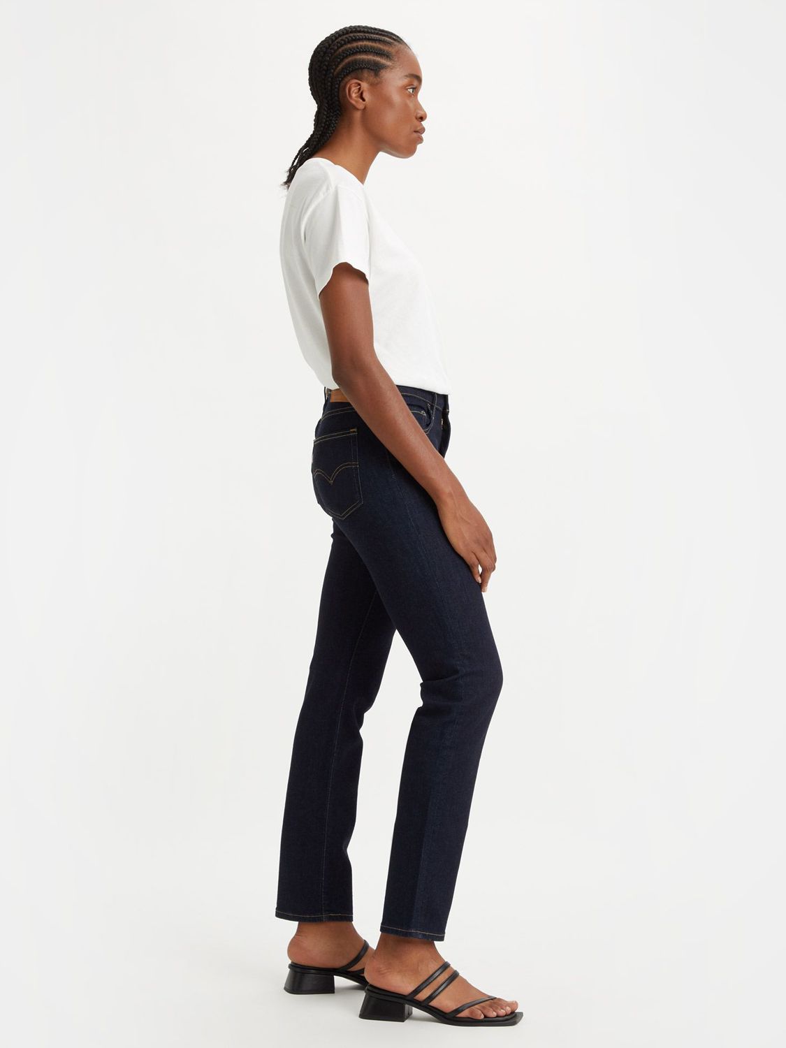 Buy Levi's 724 High Rise Straight Cut Jeans Online at johnlewis.com