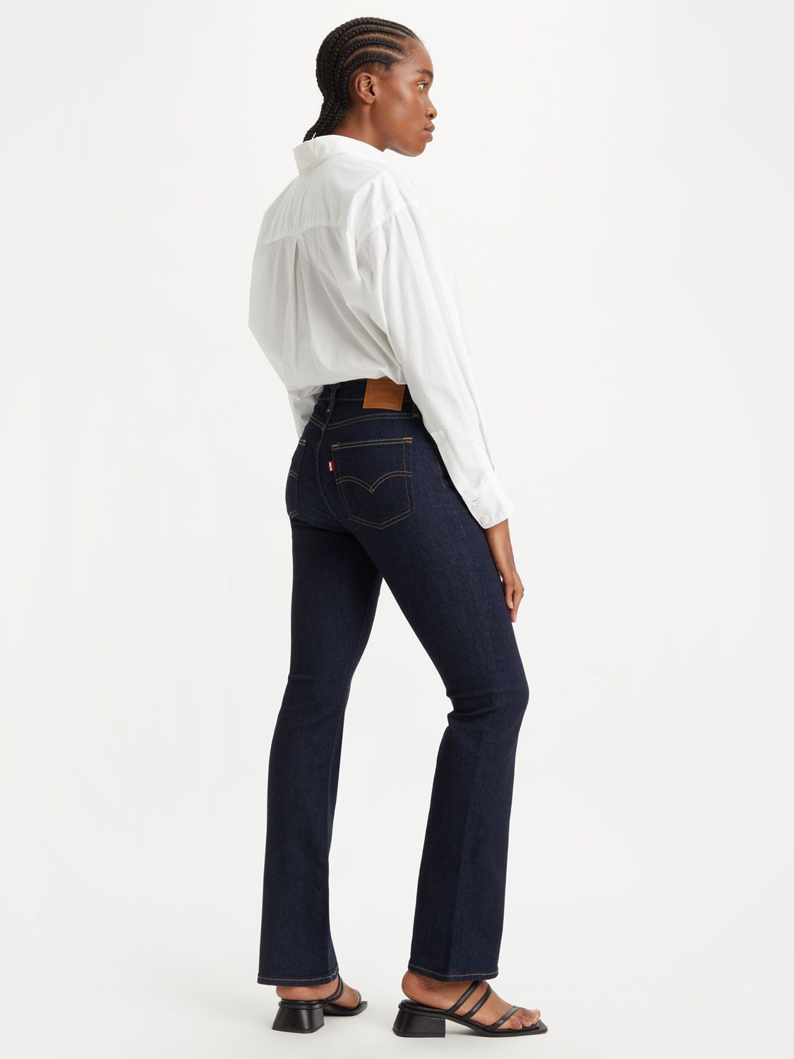 Levi's 725 High Rise Bootcut Jeans, Blue Wave Rinse at John Lewis ...