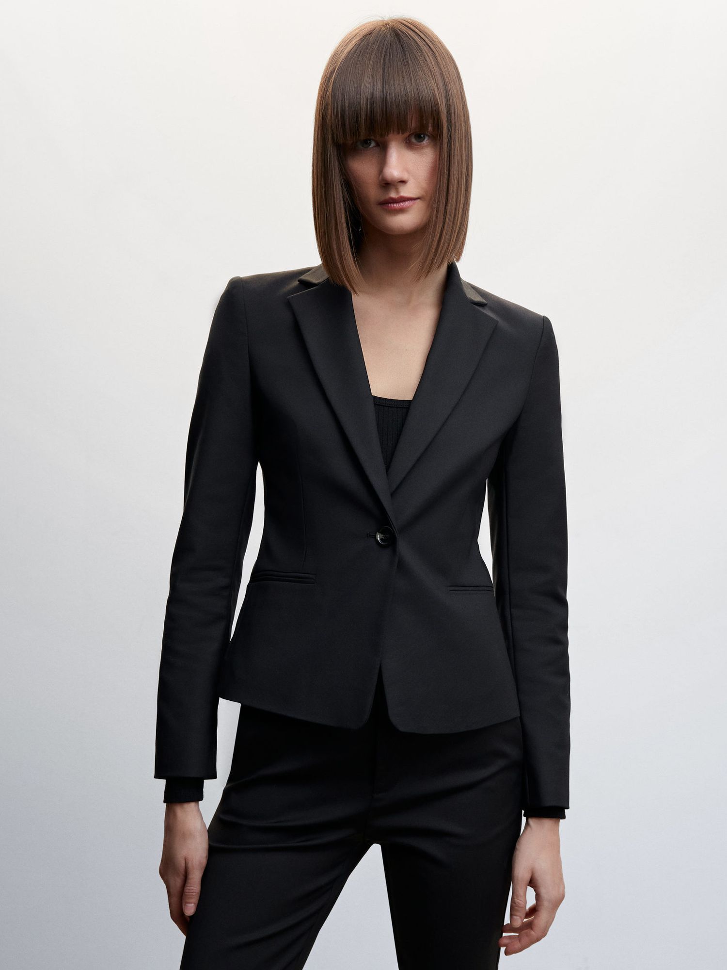 Check structured blazer - Women, Mango United Kingdom