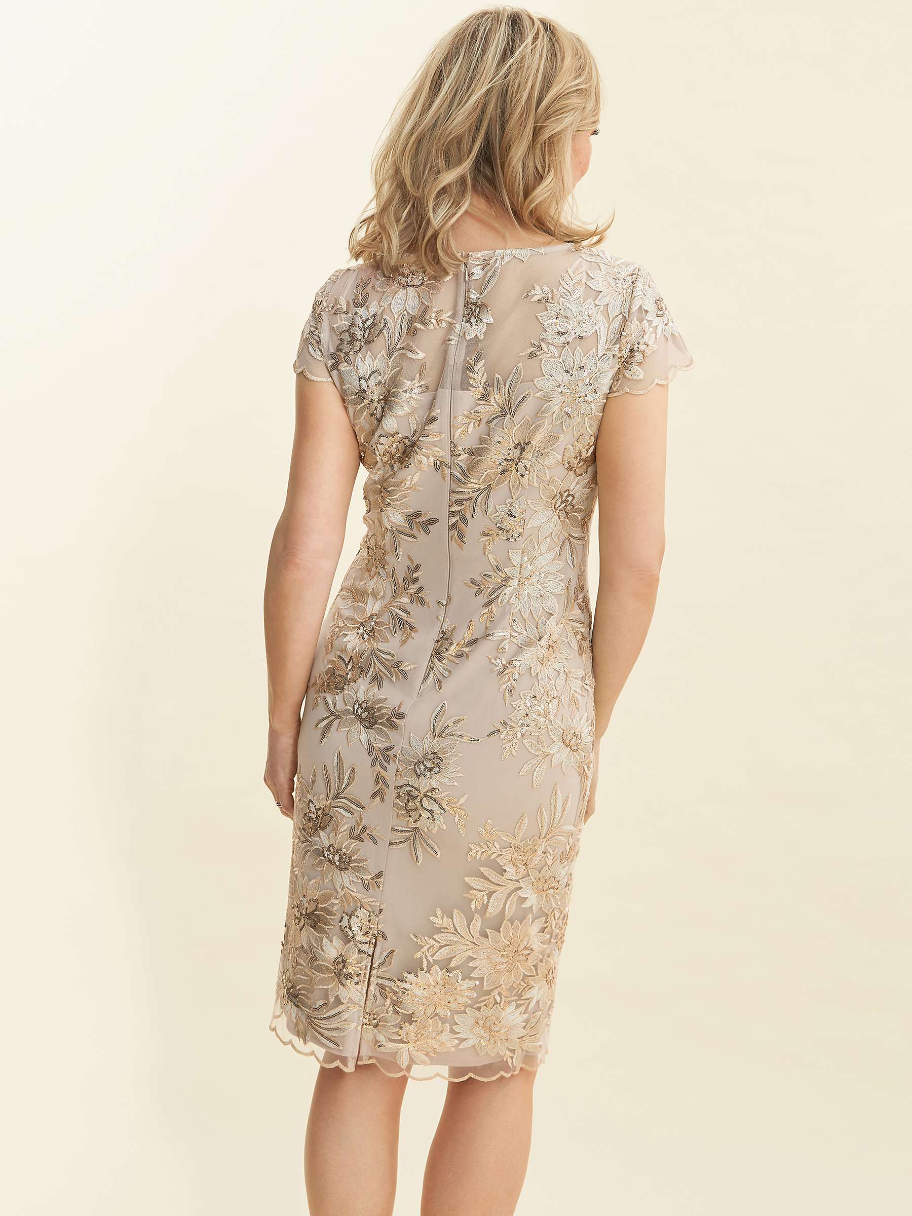 Buy Gina Bacconi Edna Embroidered Dress Online at johnlewis.com