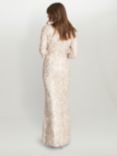 Gina Bacconi Lilenne Asymmetrical Neck Maxi Dress, Ivory, Ivory