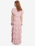 Gina Bacconi Areka Tiered Maxi Dress, Rose Pink