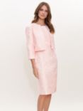 Gina Bacconi Sofya Jacquard Sheath Dress and Bolero Jacket, Pink, Pink