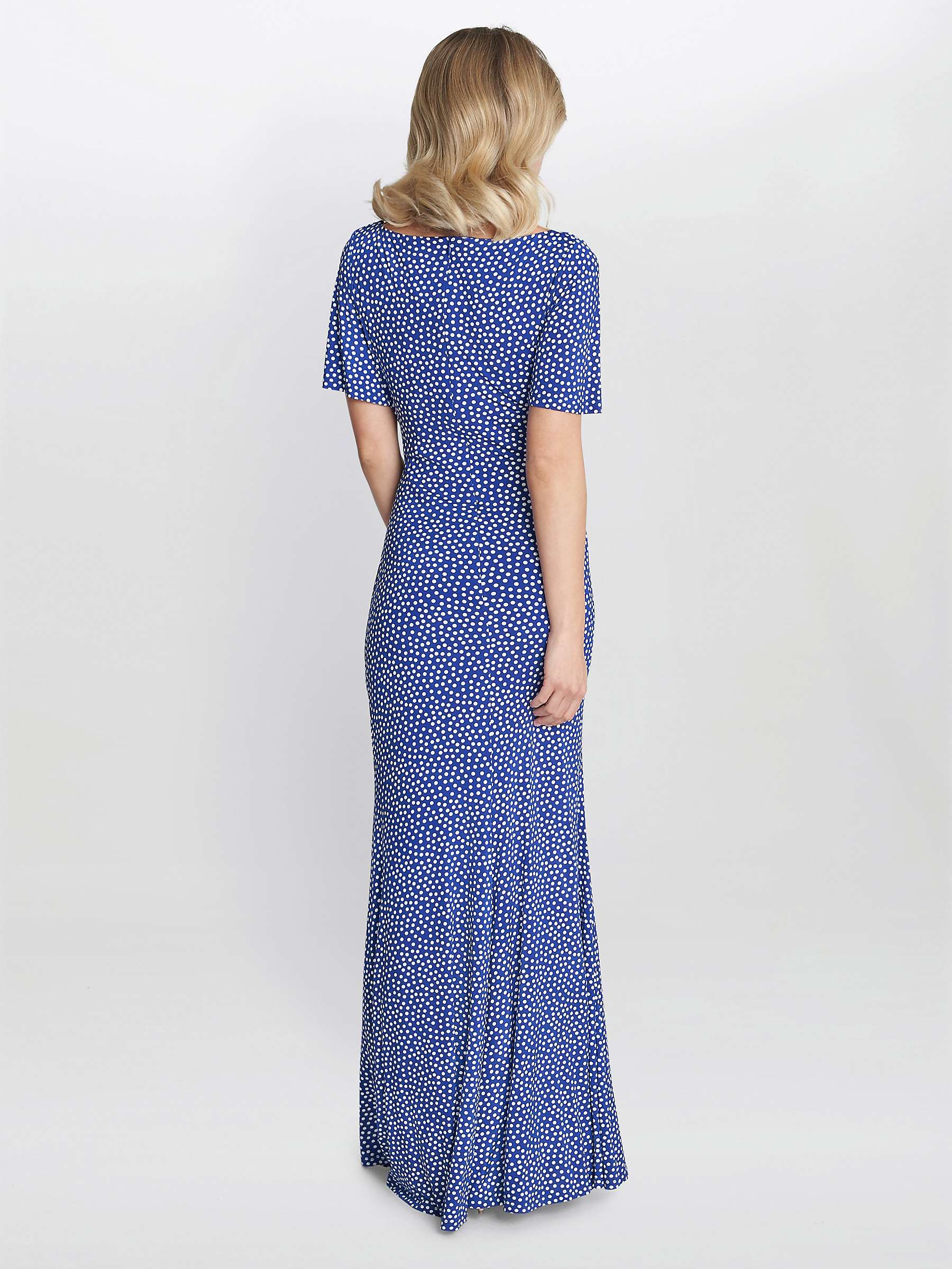 Buy Gina Bacconi Kasia Jersey Maxi Dress, Blue Online at johnlewis.com