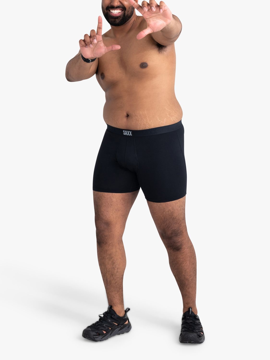 SAXX Ultra Relaxed Fit Trunks, Pack of 2, Black/Navy at John Lewis &  Partners