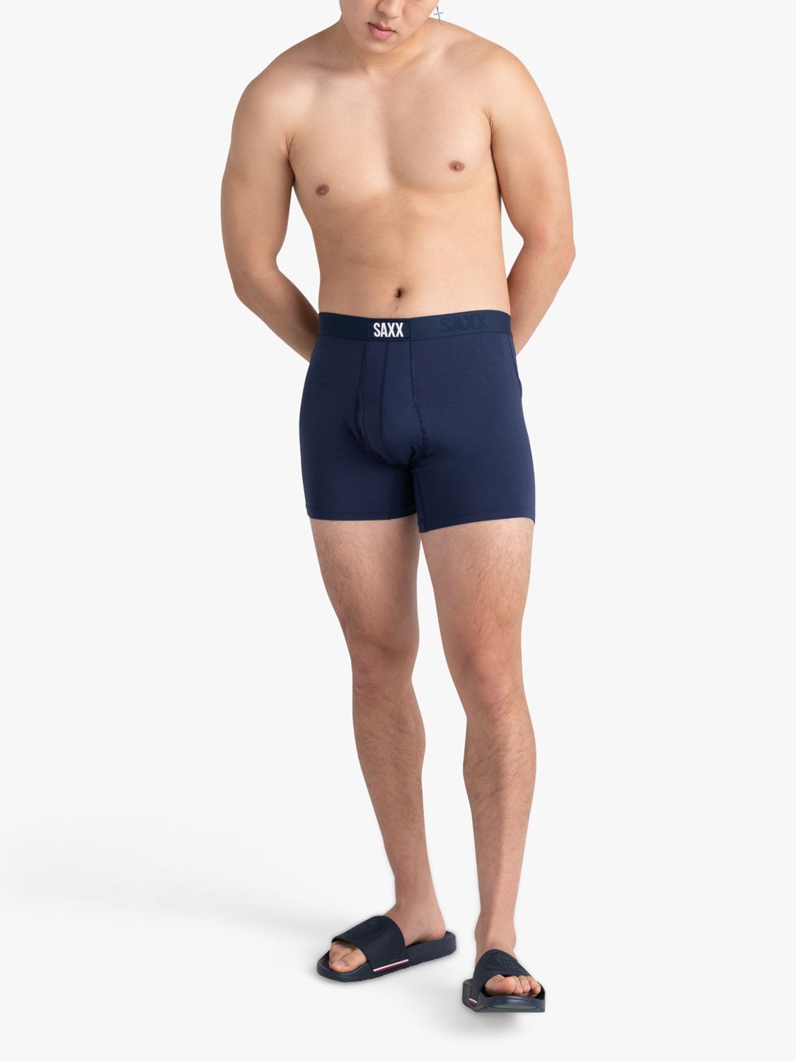 SAXX Ultra Relaxed Fit Trunks, Pack of 2, Black/Navy, S