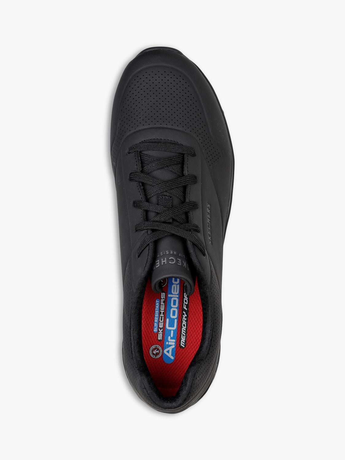 Skechers Work Relaxed Fit: Uno SR - Sutal Safety Shoes, Black at John Lewis  & Partners