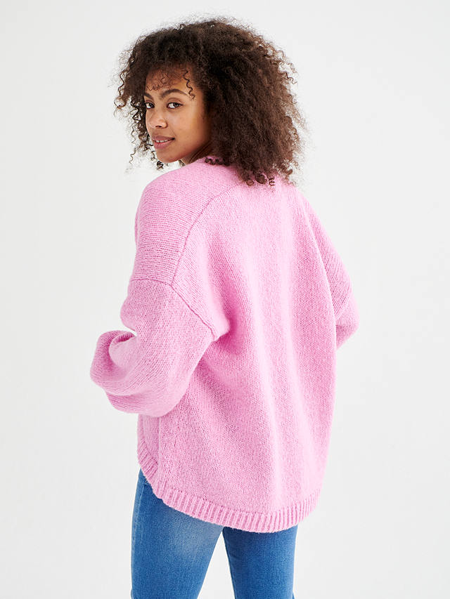 NRBY Misha Alpaca Wool Blend Cardigan, Pink