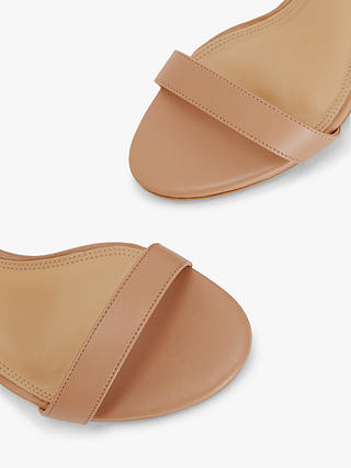 John Lewis Merry Leather Stiletto Heel Sandals, Machiatto/ Lt Gold