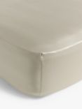John Lewis Soft & Silky Specialist Temperature Balancing 400 Thread Count Cotton Deep Fitted Sheet, Latte