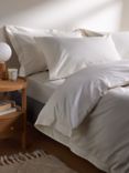 John Lewis Crisp & Fresh 400 Thread Count Egyptian Cotton Bedding, Natural Cream