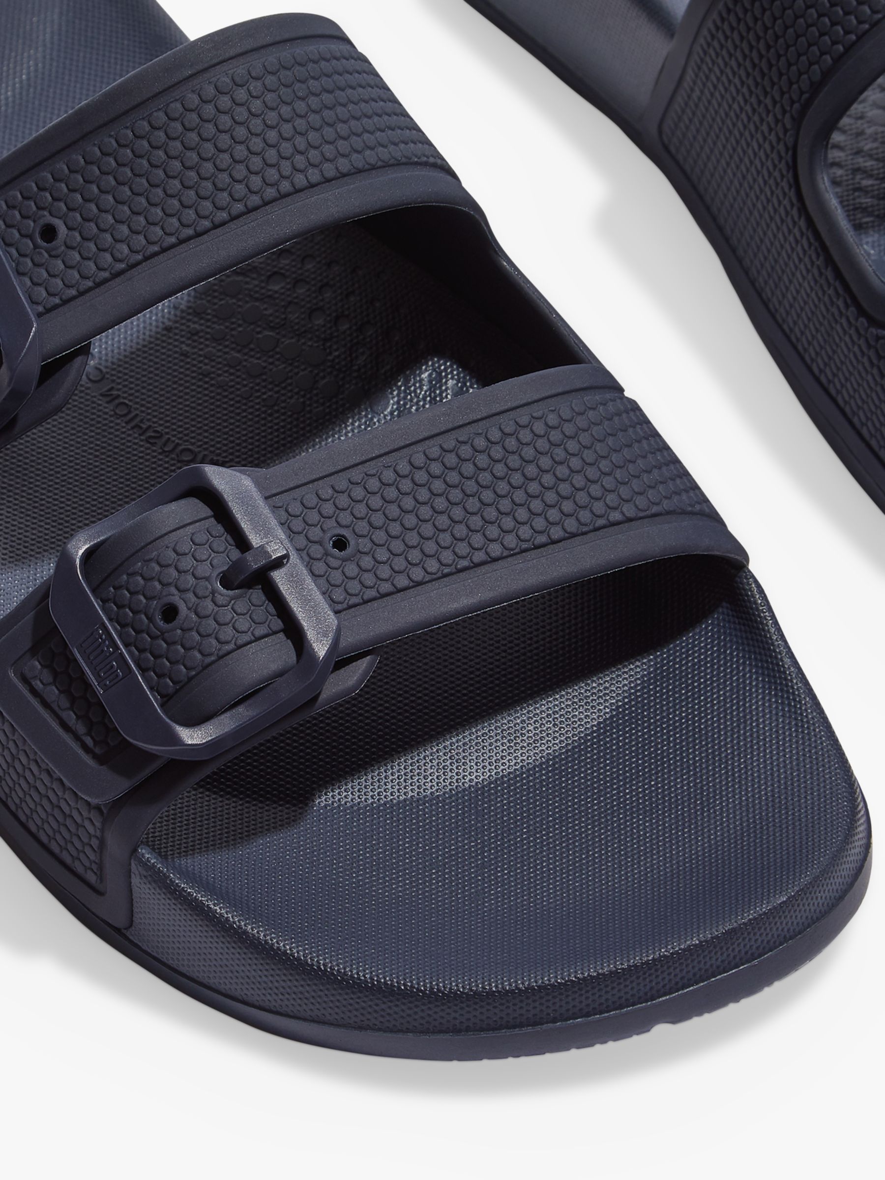 FitFlop IQushion Slider Sandals, Midnight Navy at John Lewis & Partners