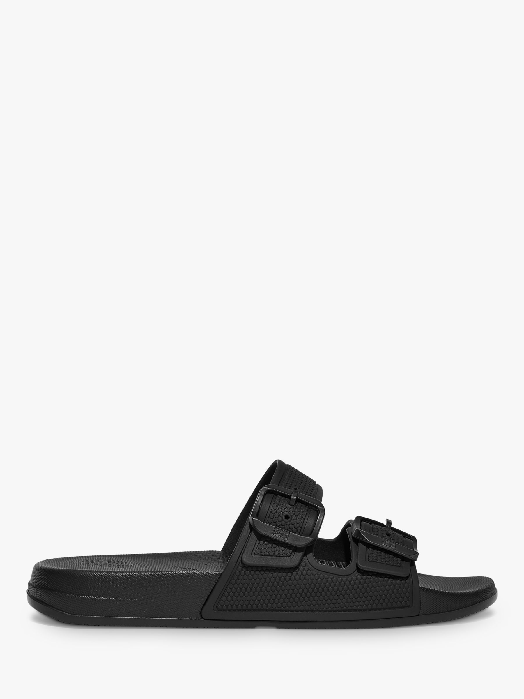 FitFlop IQushion Slider Sandals, Black at John Lewis & Partners
