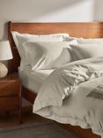 John Lewis Soft & Silky 400 Thread Count Egyptian Cotton Deep Fitted Sheet, Natural Cream