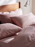 John Lewis Soft & Silky 400 Thread Count Egyptian Cotton Deep Fitted Sheet, Rosa